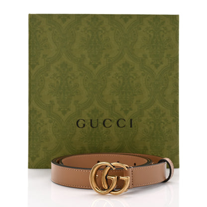 Gucci Moon Calfskin Double G 20mm Belt 85 34 Natural Tan 5 of 5