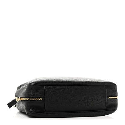 Prada Vitello Daino Soft Large Top Handle Bag Black 4 of 9