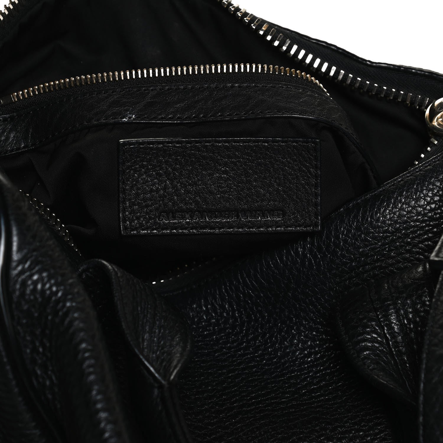 Alexander Wang Pebbled Lambskin Rocco Black Pale Gold Hardware 6 of 10