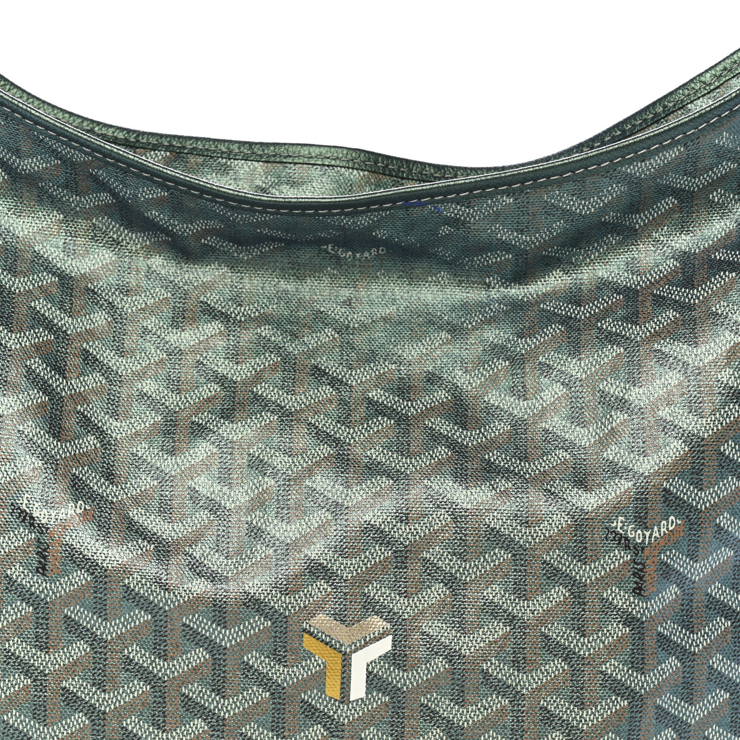 Goyard Iridescent Goyardine Boheme Hobo Pearly Green 9 of 14