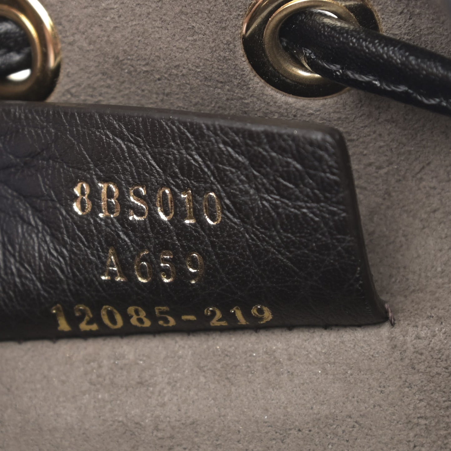 Vitello Liberty F is Fendi Bi-Color FF 1974 Embossed Mini Mon Tresor Bucket Bag Maya Black