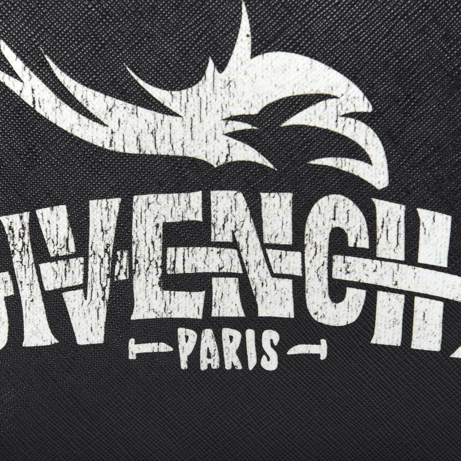 Givenchy Coated Canvas Medium Print Zip Pouch Black 7 of 7