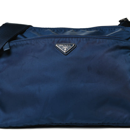 Prada Tessuto Nylon Saffiano Messenger Bag Baltico 8 of 10