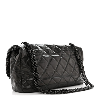 Chanel Calfskin Quilted Medium Chain Me Flap Grey 3 of 11