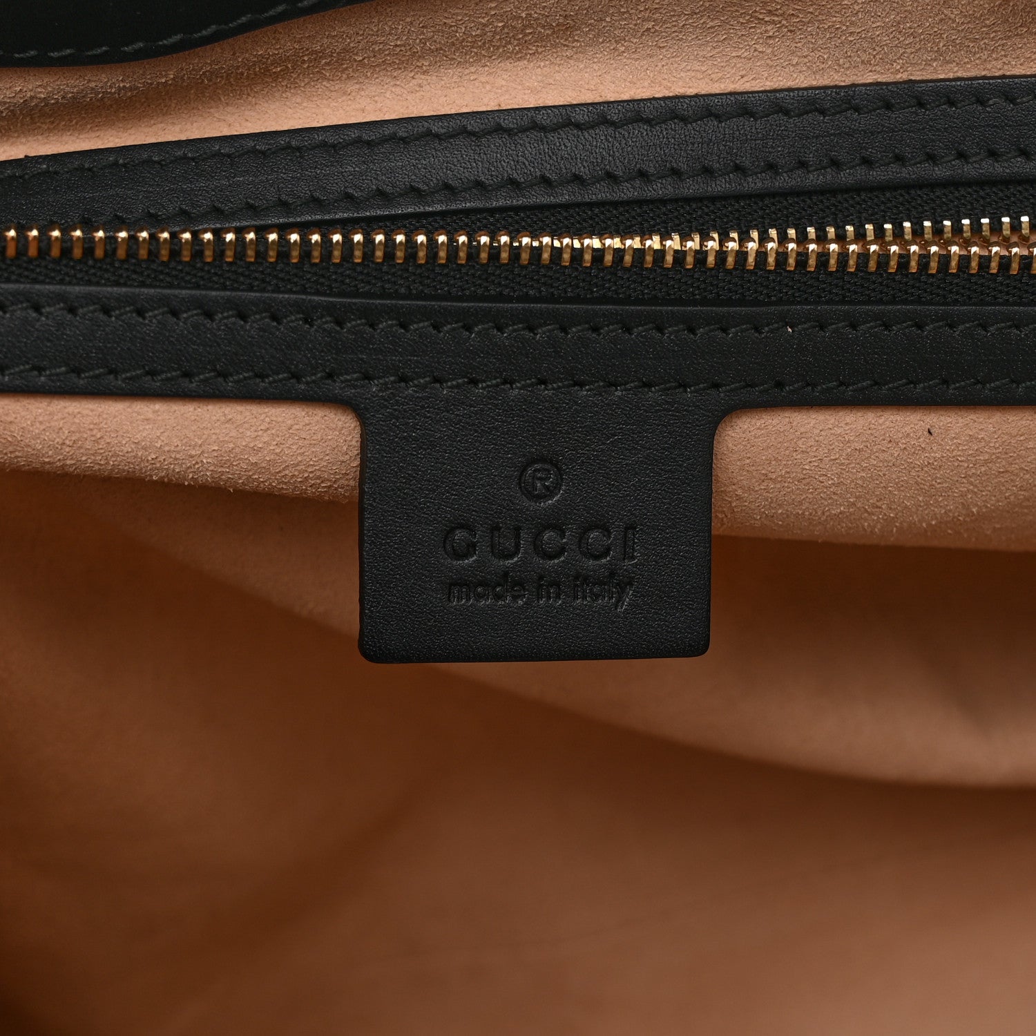 Gucci GG Supreme Monogram Bees Medium Padlock Tote Beige Oro Black 6 of 11