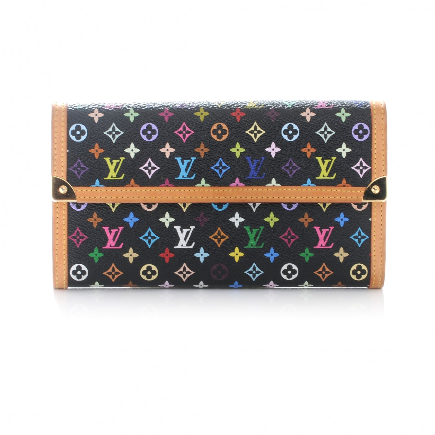 Monogram Multicolor Porte Tresor International Wallet Black