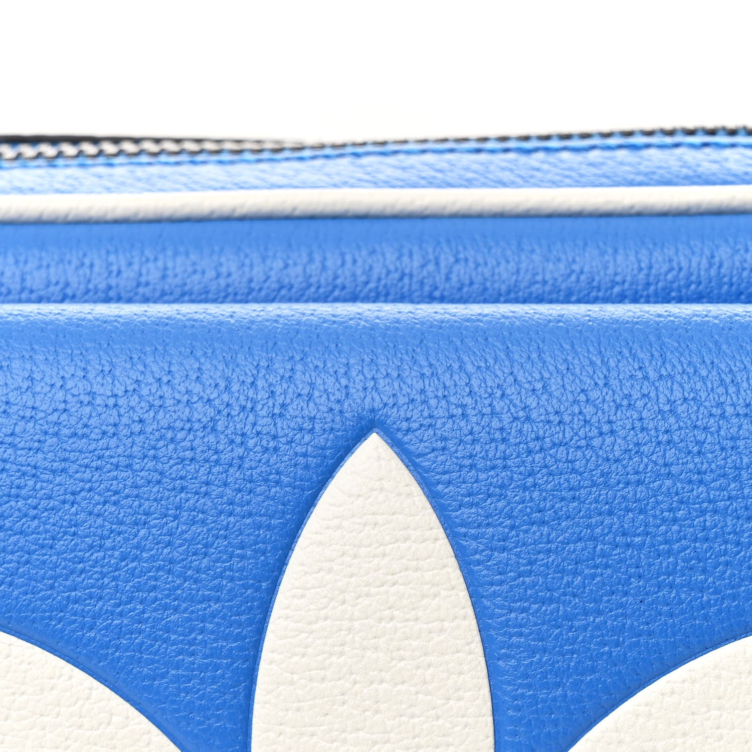 Gucci X ADIDAS Textured Dollar Calfskin Belt Bag Blue 8 of 10