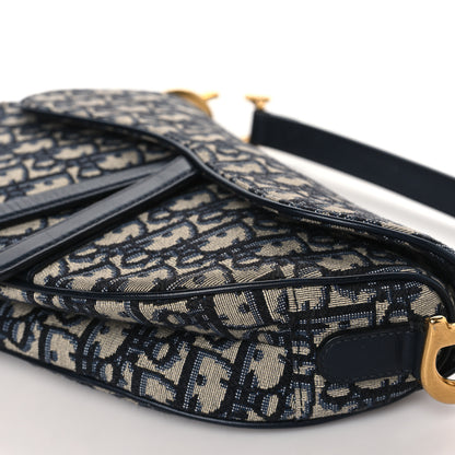 Christian Dior CHRISTIAN DIOR Oblique Saddle Bag Blue 9 of 9