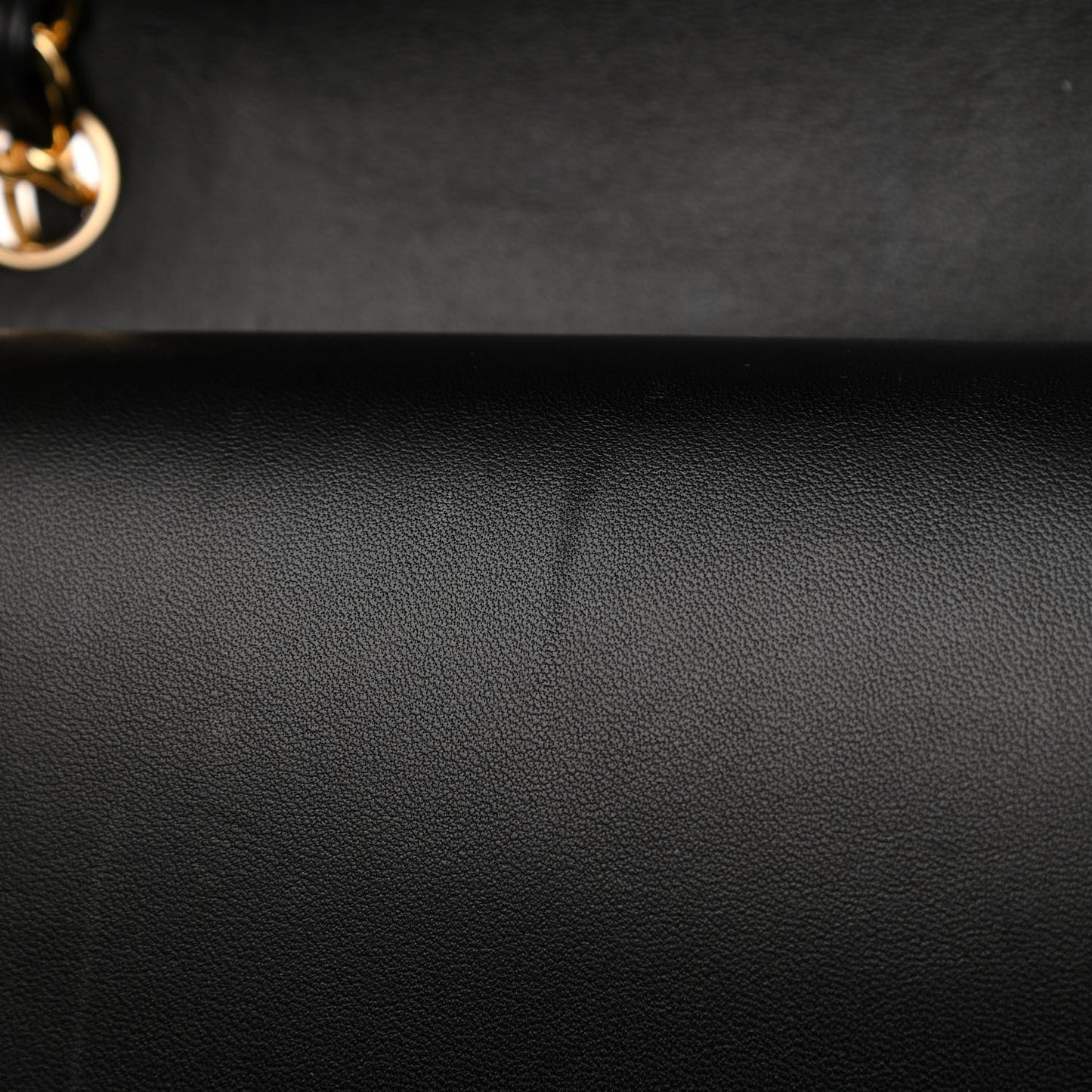 Lambskin Quilted Jumbo Double Flap Black