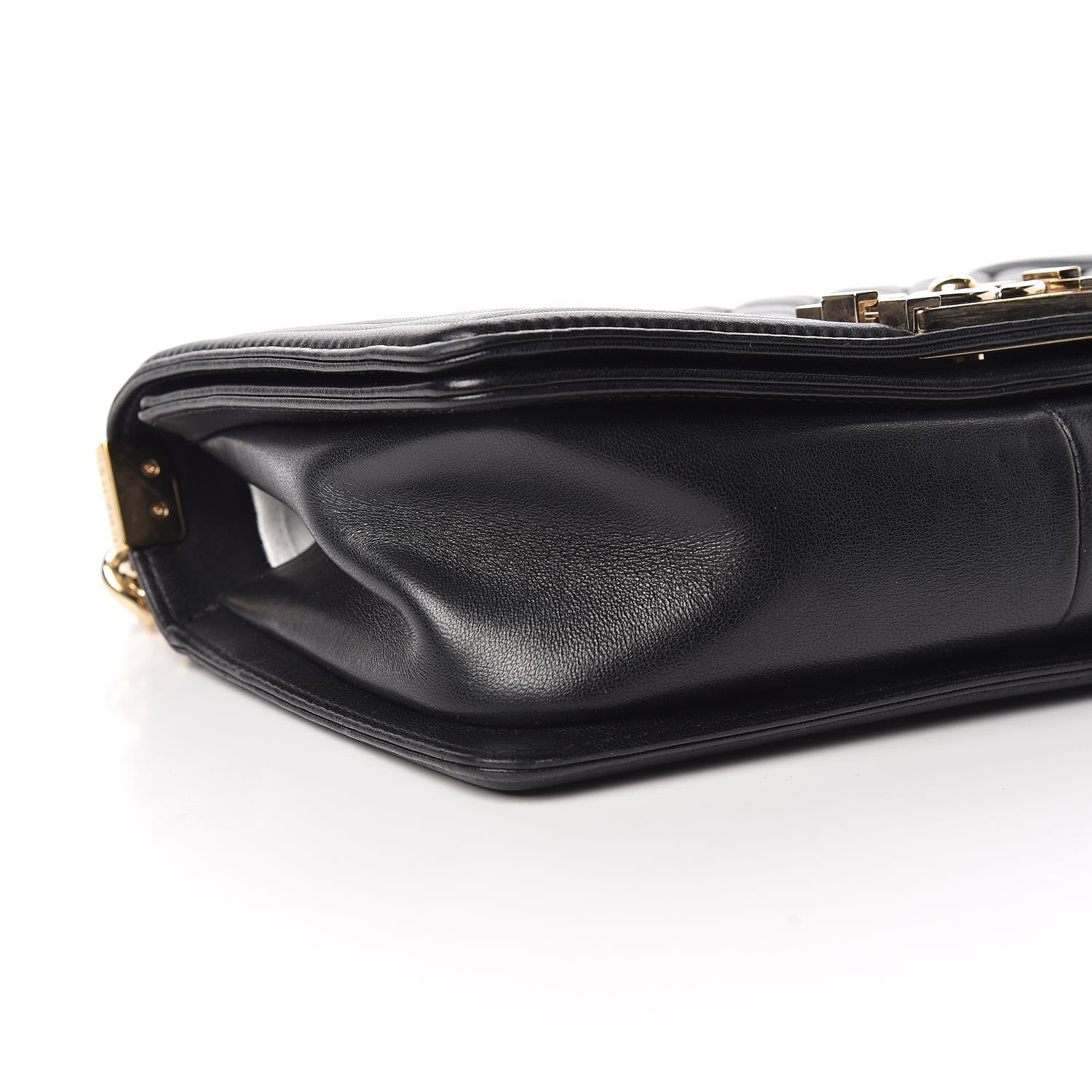 Chanel Lambskin Quilted Medium Boy Flap Black 8 of 9