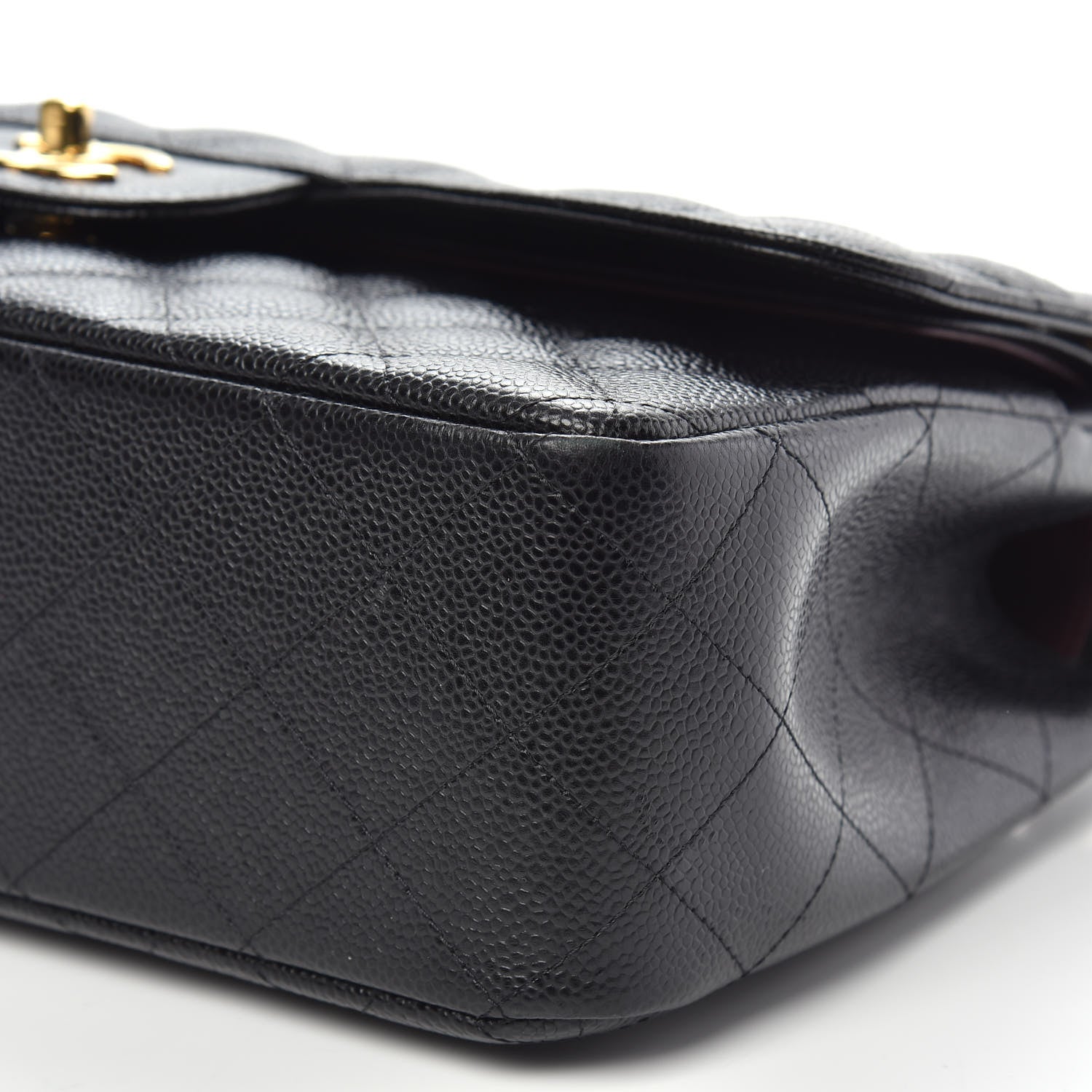Chanel Caviar Quilted Jumbo Double Flap Black 10 of 11