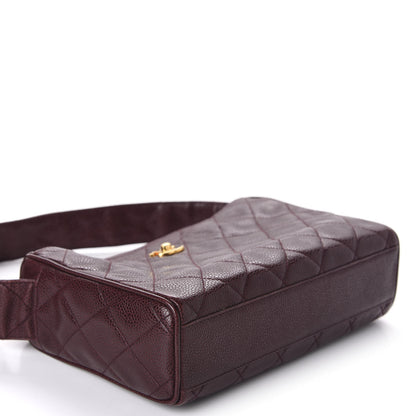 Chanel Caviar Quilted Camera Case Burgundy 4 of 12