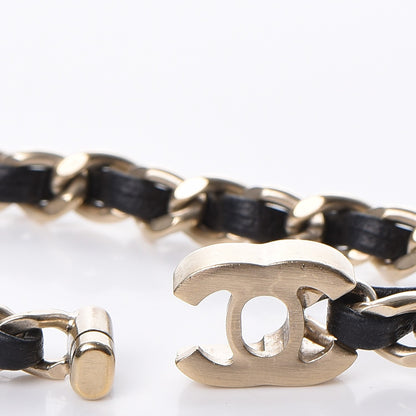 Chanel Lambskin CC Turnlock Chain Bracelet Black Gold 5 of 5