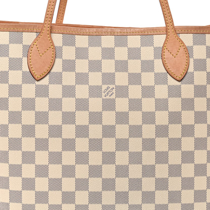 Louis Vuitton Damier Azur Neo Neverfull MM Rose Ballerine 8 of 12