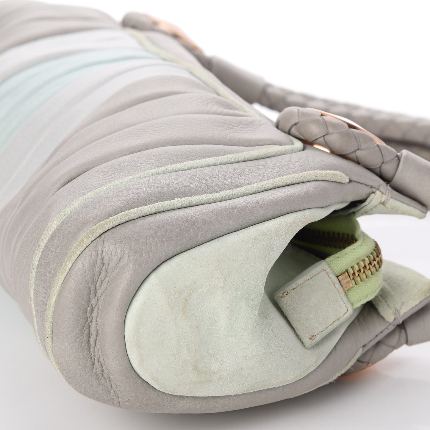 Calfskin Radio Bag Grigio Multicolor