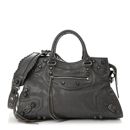 Balenciaga Agneau Arena Neo Cagole City Handbag Dark Grey 1 of 13