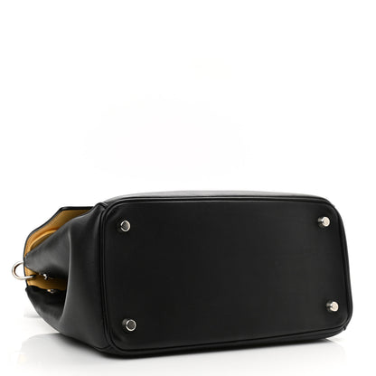 Christian Dior Smooth Calfskin Small Tri-Color Be Dior Flap Black Grey Yellow 3 of 13