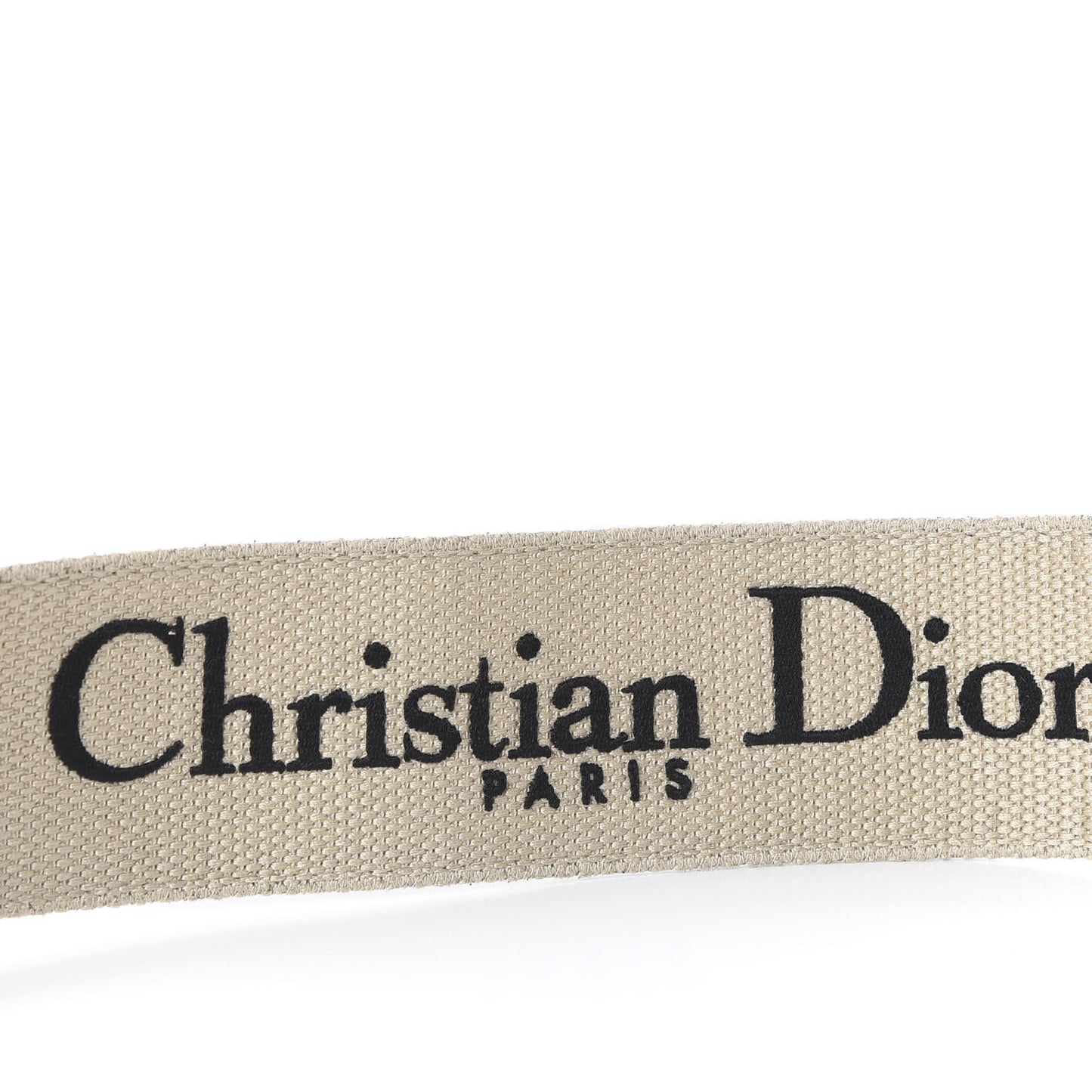 Canvas Embroidered Shoulder Strap Black