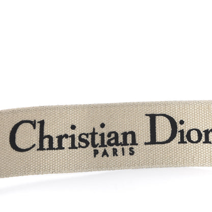 Christian Dior Canvas Embroidered Shoulder Strap Black 3 of 4