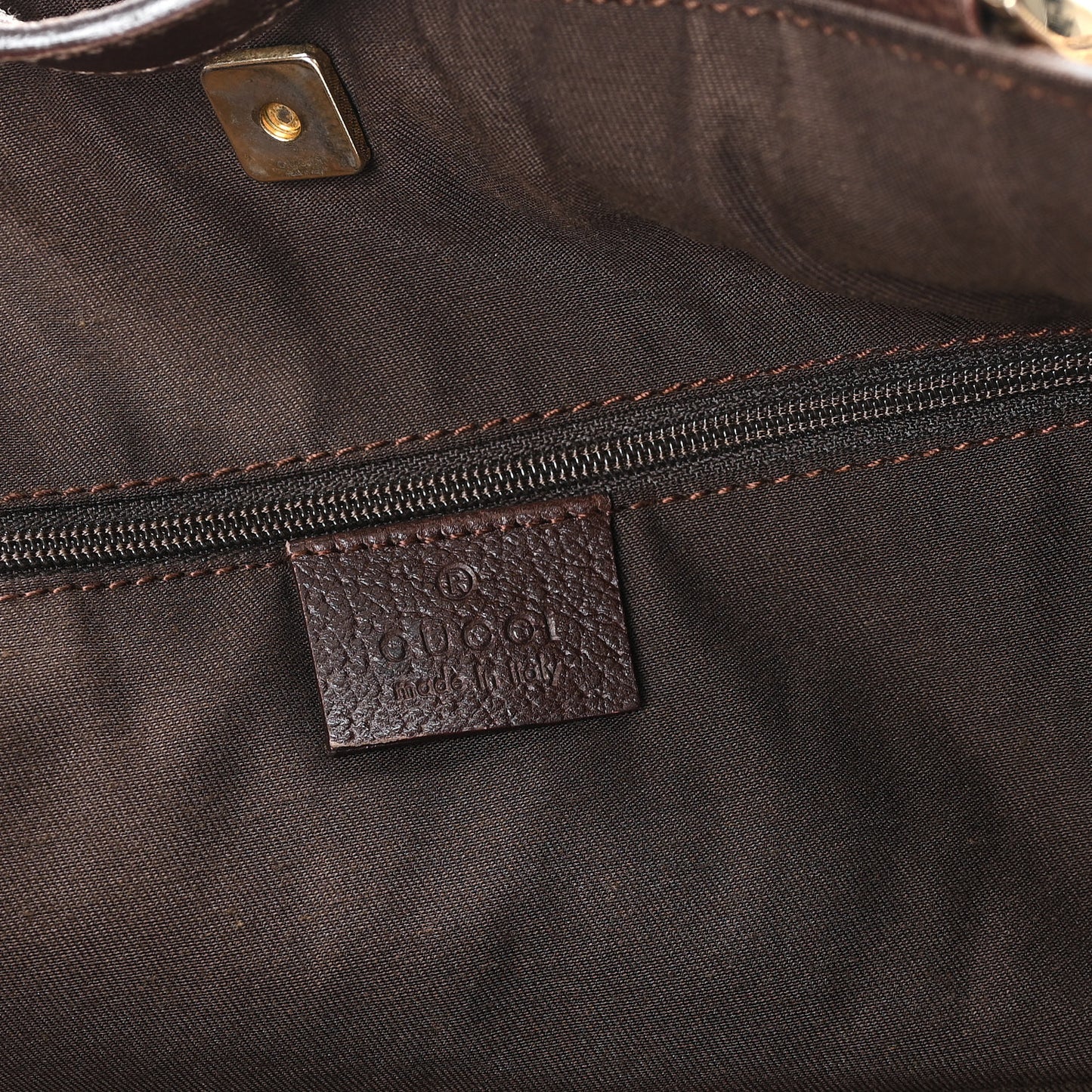 Monogram Large Abbey Tote Dark Brown