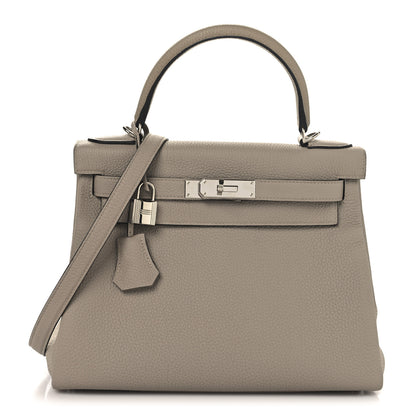 Hermes Togo Kelly Retourne 28 Gris Tourterelle 1 of 13