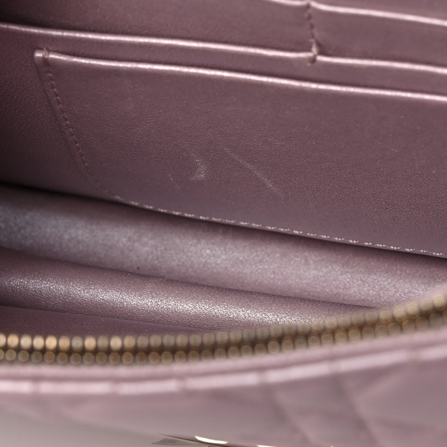 Christian Dior Pearly Lambskin Cannage Miss Dior Promenade Pouch Lotus 14 of 16