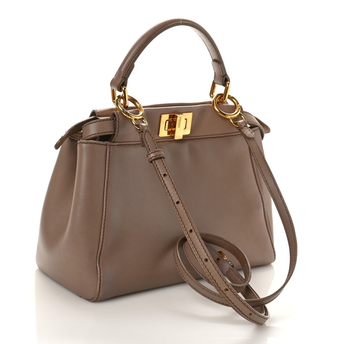 Nappa Mini Peekaboo Iconic Satchel Tortora