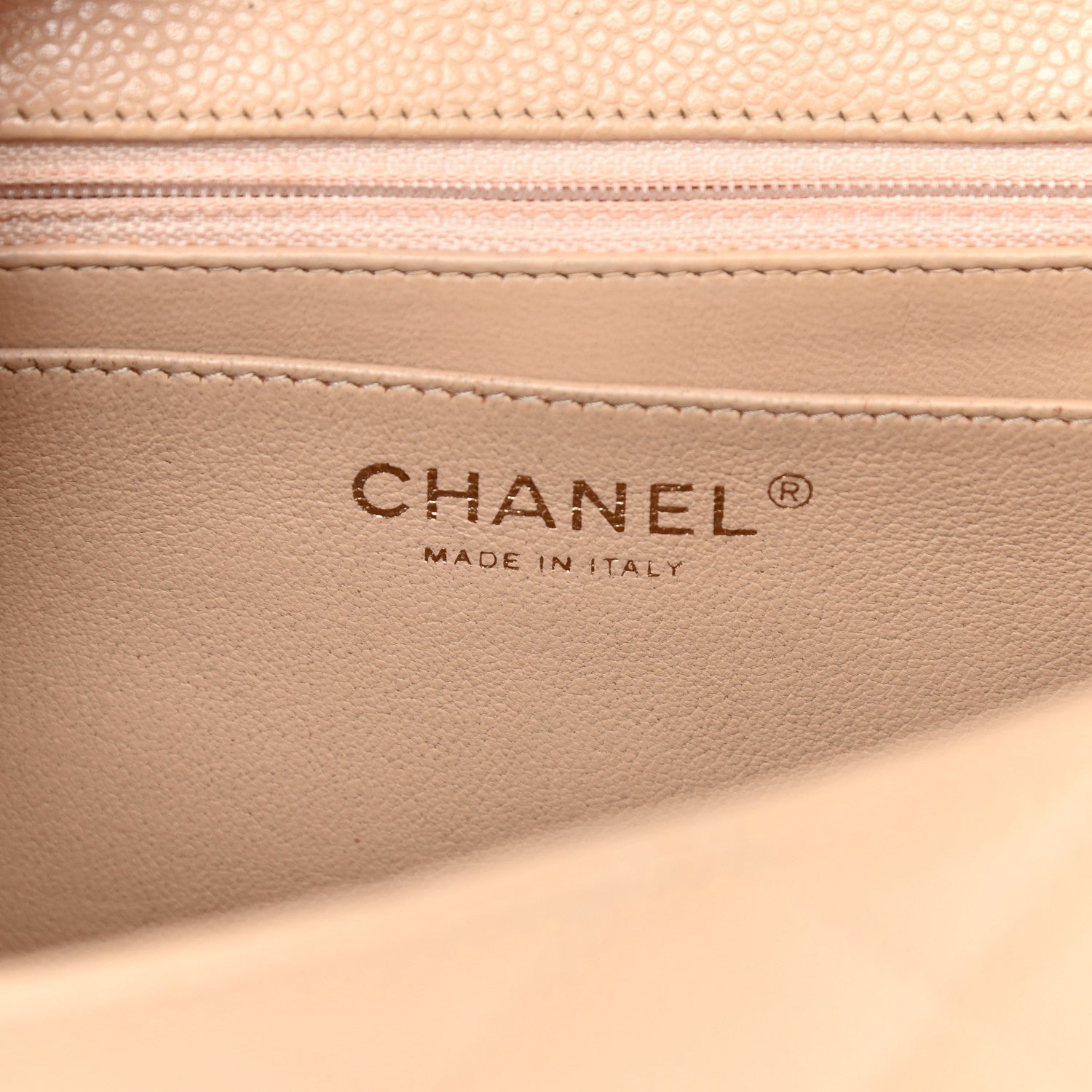 Chanel Caviar Quilted Jumbo Single Flap Beige 5 of 17