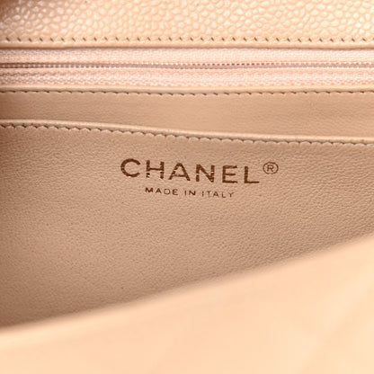 Chanel Caviar Quilted Jumbo Single Flap Beige 5 of 17
