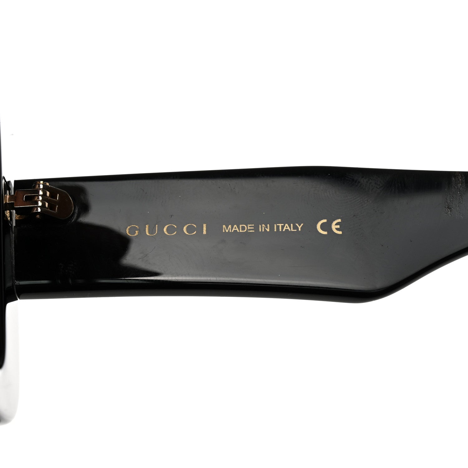 Gucci Acetate Crystal Striped Square Frame Sunglasses GG0498S Black 5 of 9
