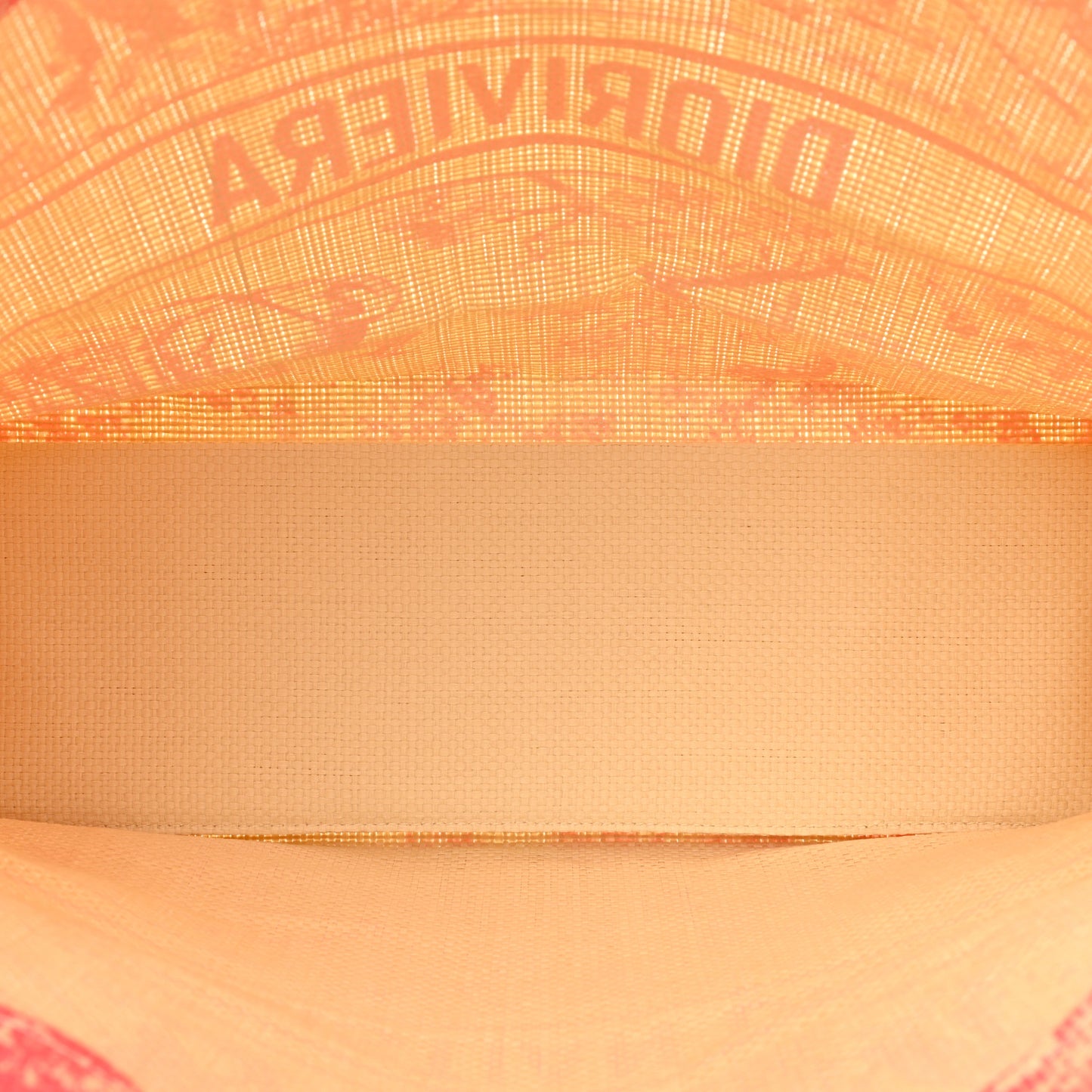 Straw Dioriviera Tote Pink