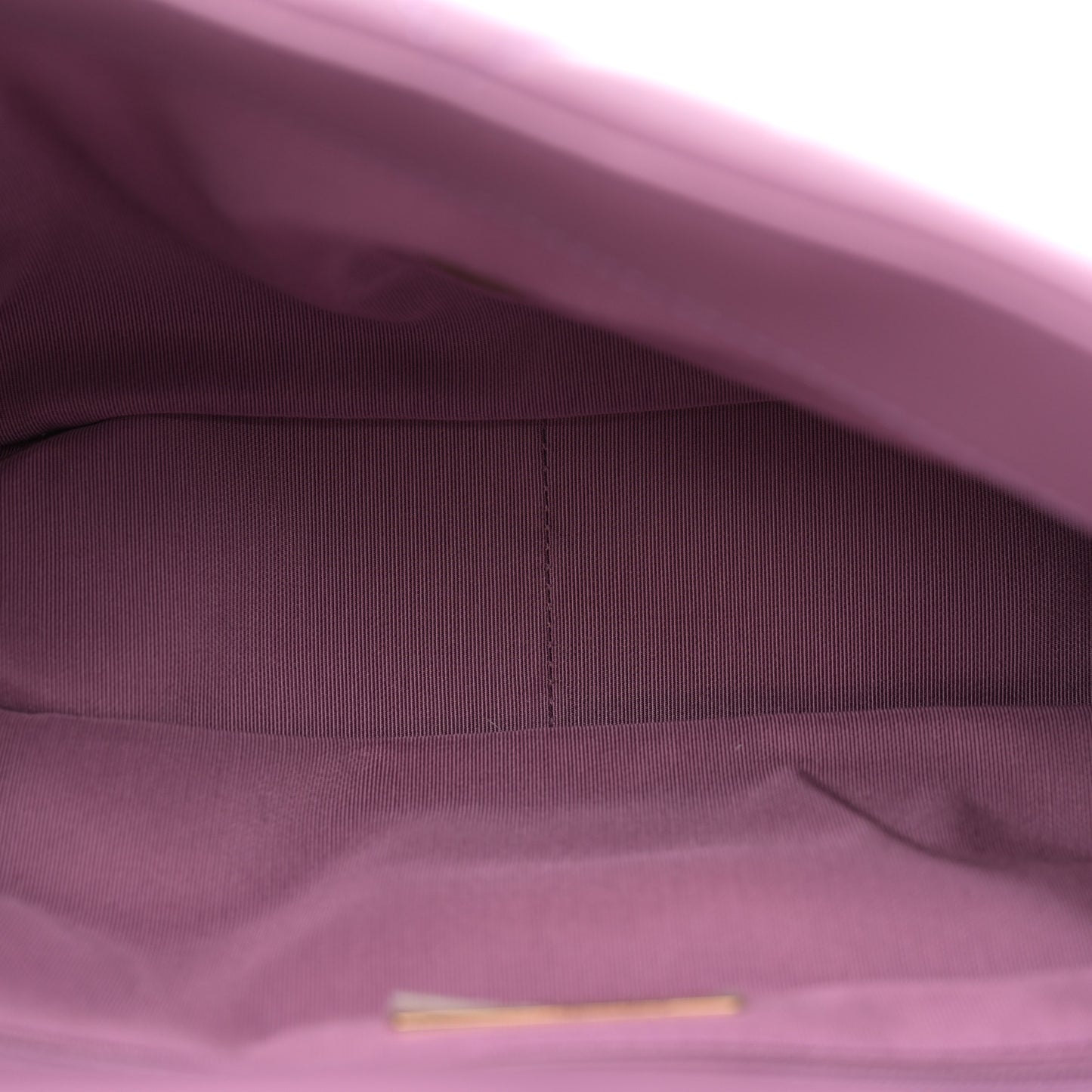 Goatskin Quilted Large Chanel 19 Flap Purple