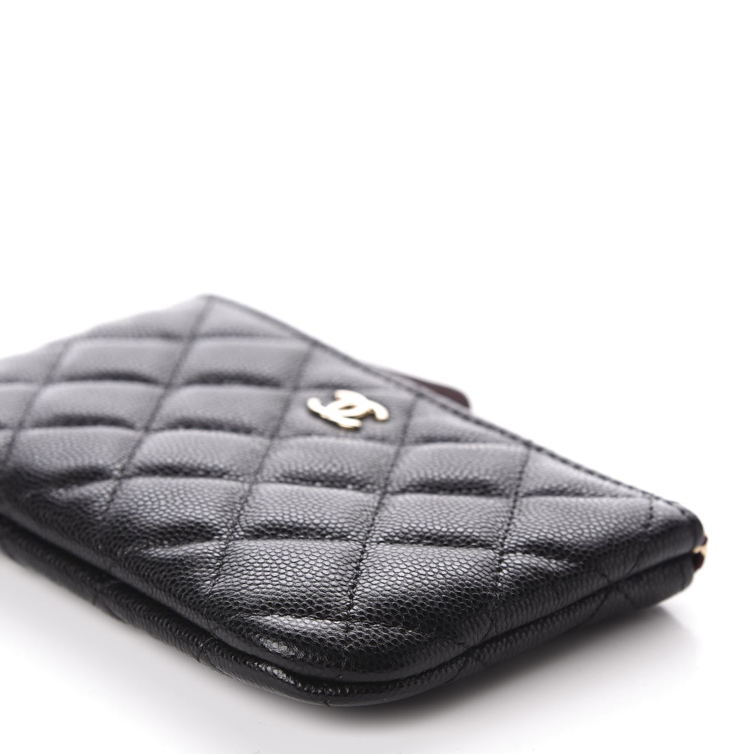 Chanel Caviar Quilted Small Cosmetic Case Black 8 of 9