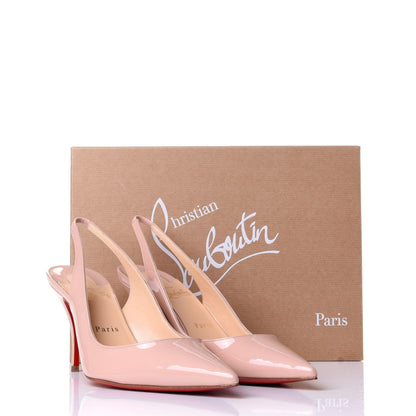 Christian Louboutin Patent Clare Sling 80 Pumps 40 Antoinette 10 of 10