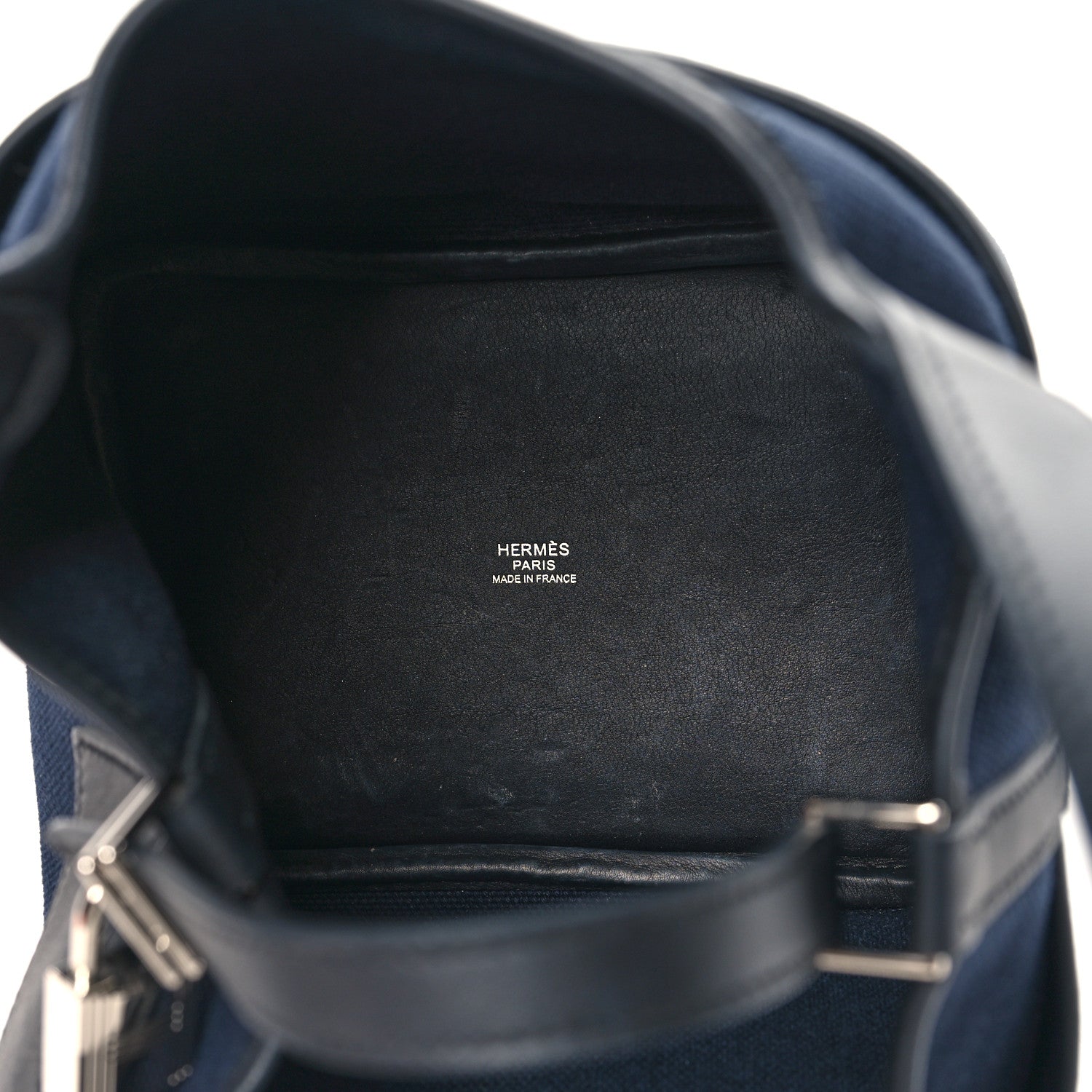 Hermes Toile Goeland Swift Cargo Picotin Lock 18 Bleu Marine Black 5 of 13