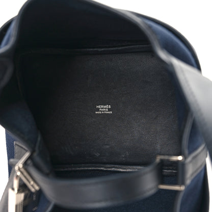 Hermes Toile Goeland Swift Cargo Picotin Lock 18 Bleu Marine Black 5 of 13