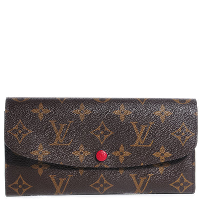 Louis Vuitton Monogram Emilie Wallet Rouge 1 of 7