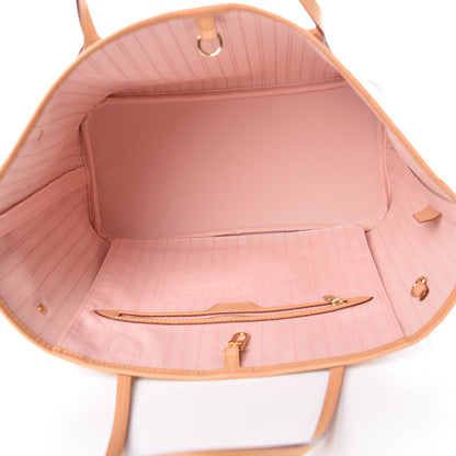 Louis Vuitton Damier Azur Neo Neverfull MM Rose Ballerine 5 of 10