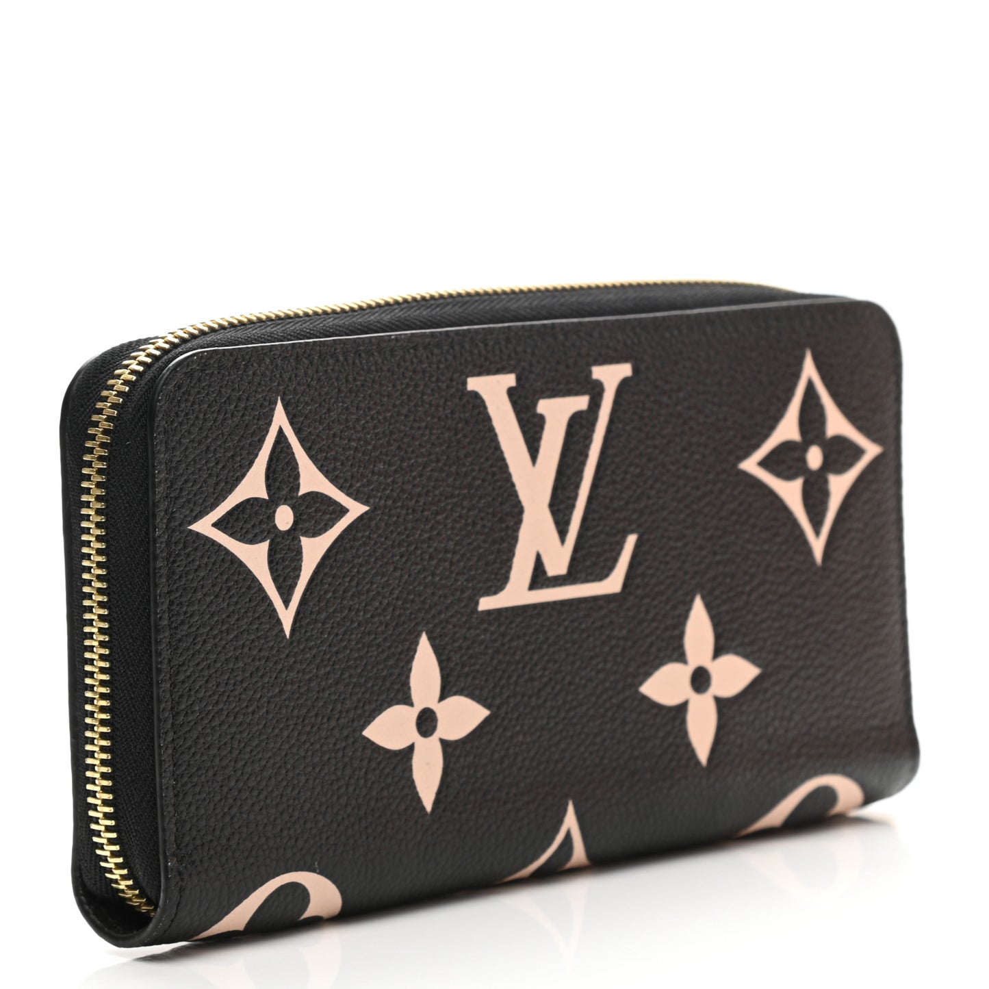 Empreinte Monogram Giant Zippy Wallet Black Beige