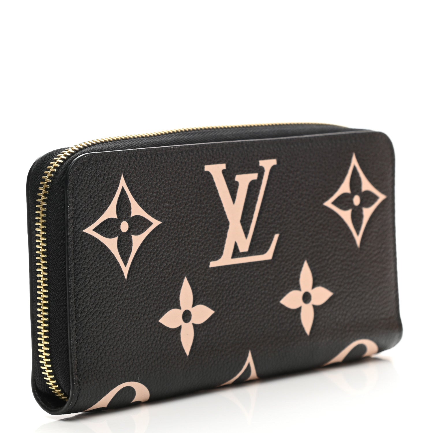 Louis Vuitton Empreinte Monogram Giant Zippy Wallet Black Beige 3 of 8
