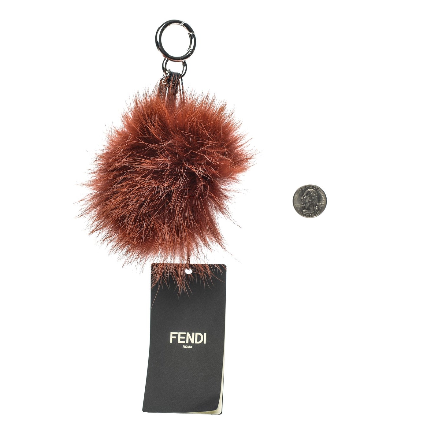 Fox Mink Rabbit Fur Vitello Dolce Blueminous Monster Bag Bug Charm Rust Turquoise