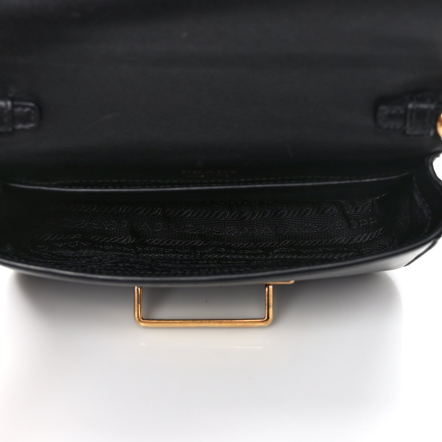 Prada Saffiano City Calf Cahier Belt Bag Black 5 of 12