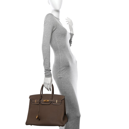 Hermes Togo Birkin 35 Etoupe 2 of 11