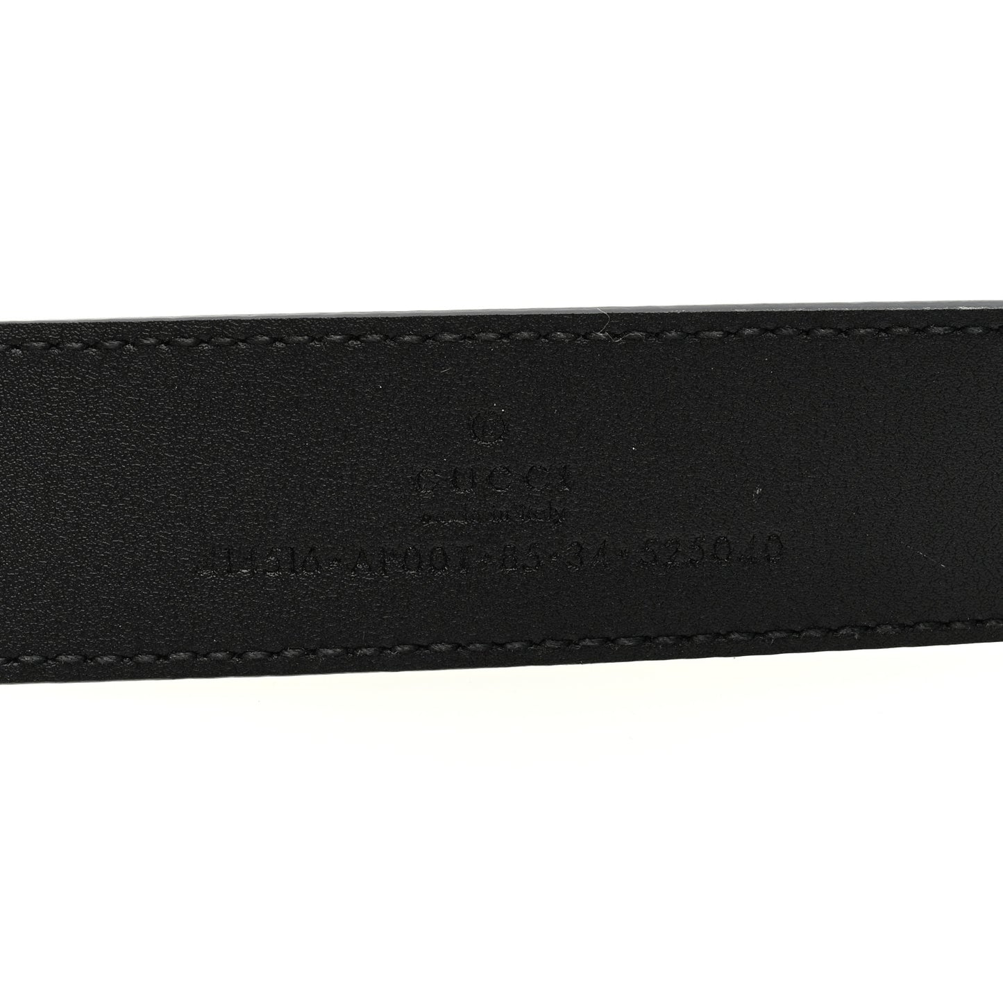 Moon Calfskin Double G 30mm Belt 85 34 Black