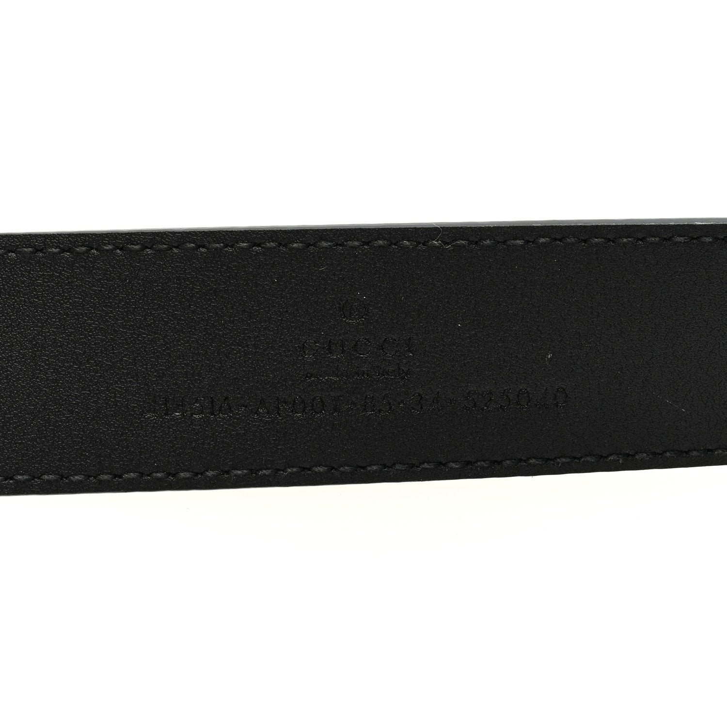 Gucci Moon Calfskin Double G 30mm Belt 85 34 Black 3 of 4