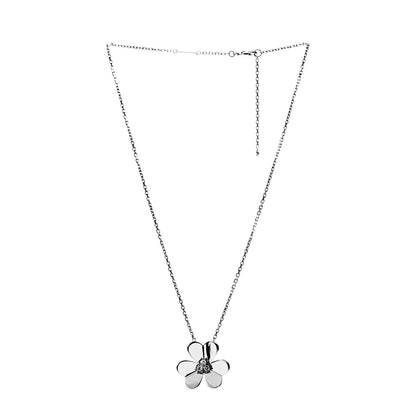 Van Cleef & Arpels 18K White Gold Diamond Large Frivole Pendant Necklace 3 of 7