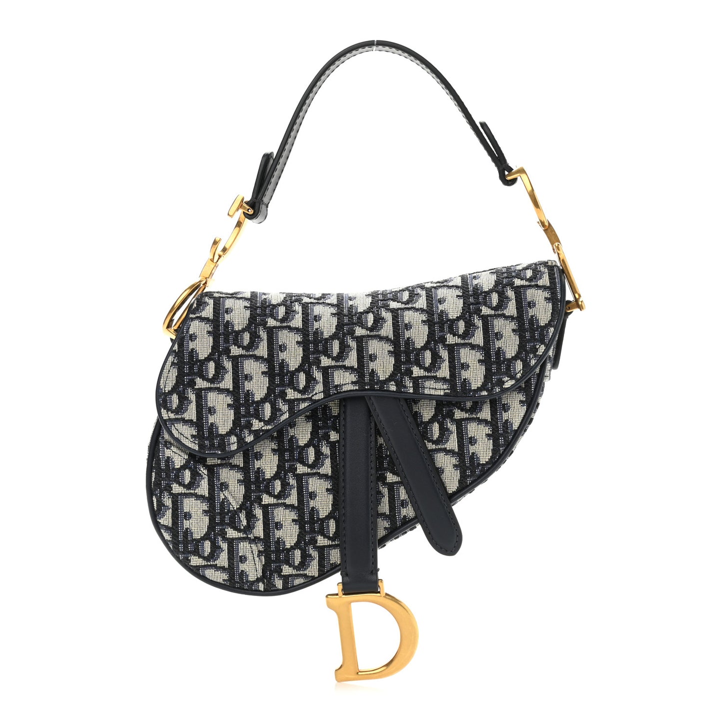 Oblique Mini Saddle Bag Blue