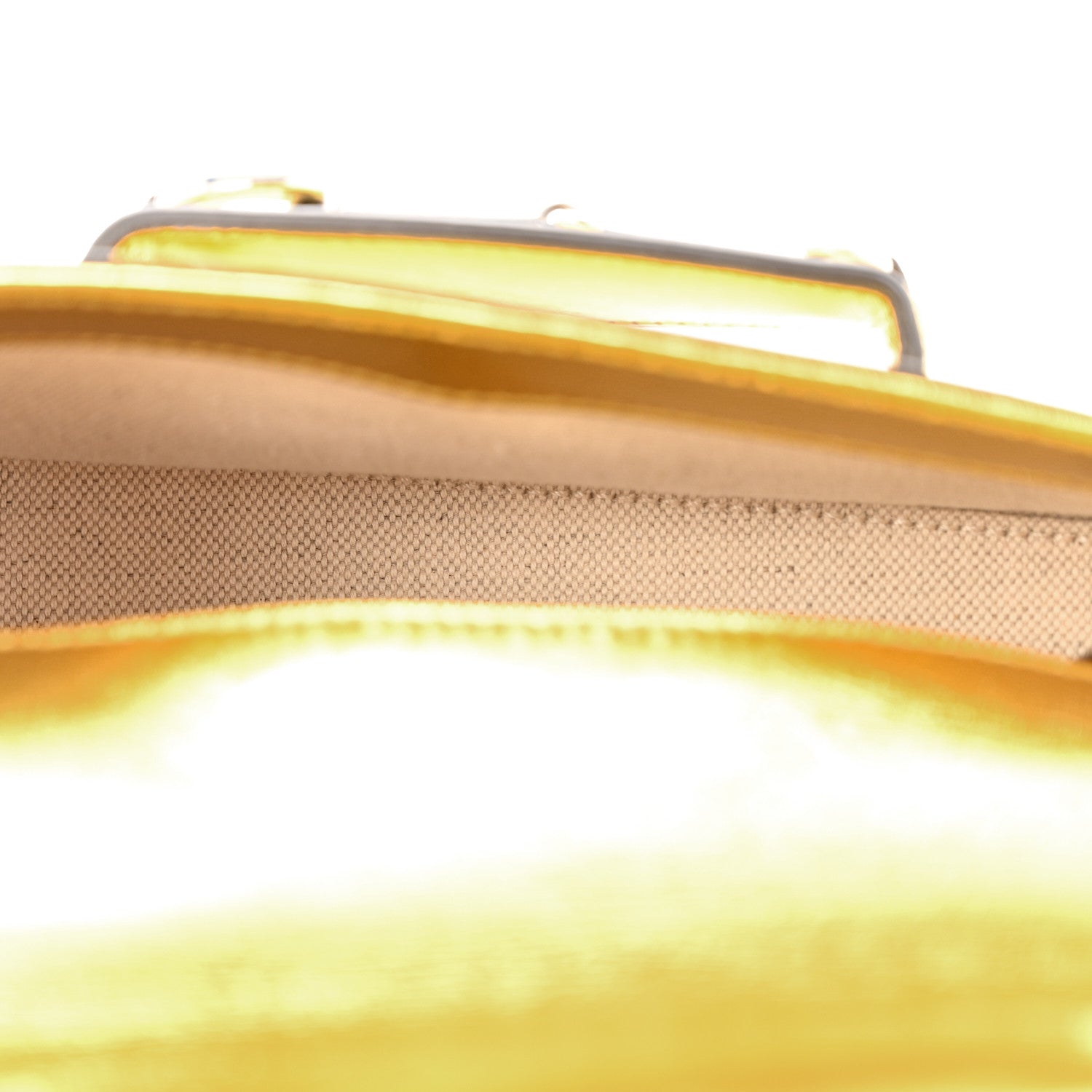 Gucci Metallic Demetra Mini Horsebit 1955 Asymmetric Shoulder Bag Gold 5 of 10
