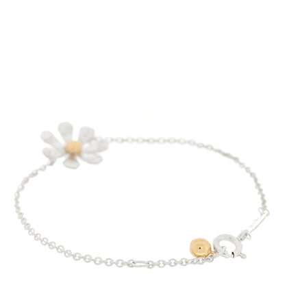 Tiffany Sterling Silver 18K Yellow Gold Return to Tiffany Daisy Chain Bracelet 2 of 3