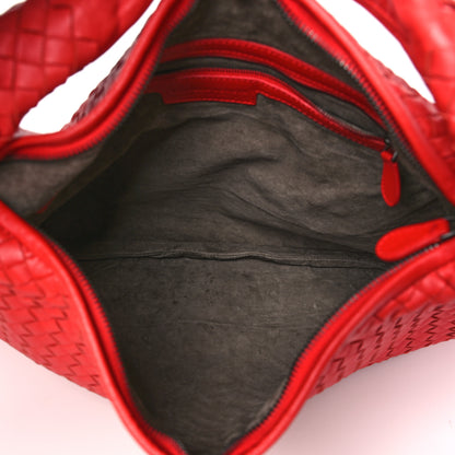 Bottega Veneta Nappa Intrecciato Large Veneta Hobo Red 6 of 11